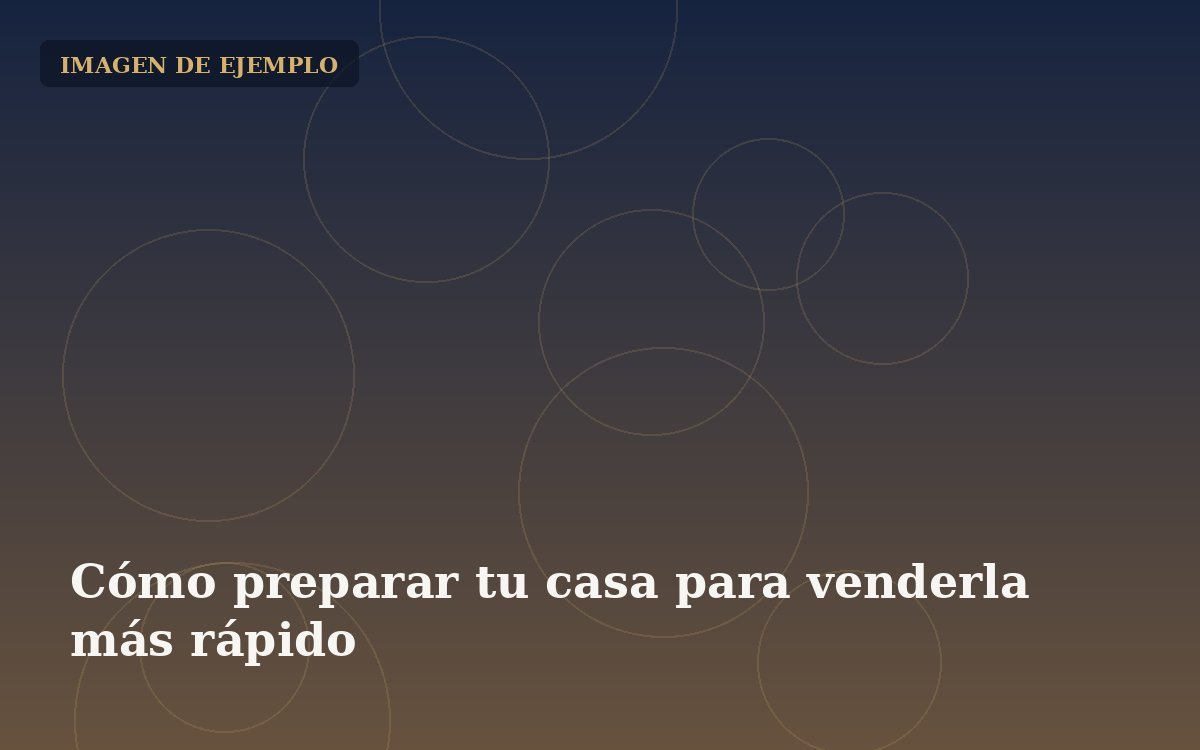 Cómo preparar tu casa para venderla más rápido